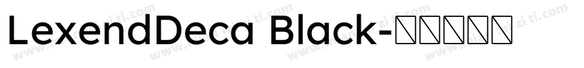 LexendDeca Black字体转换